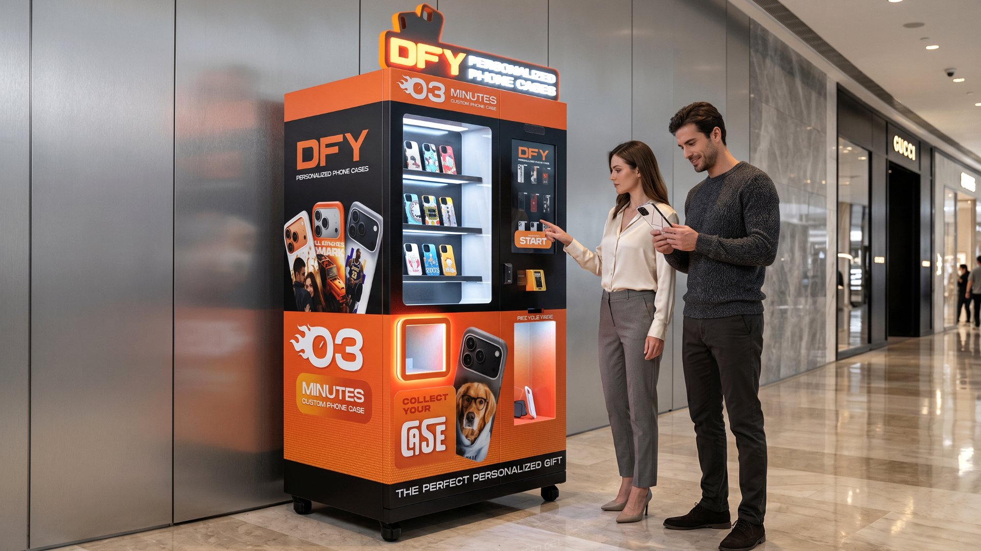 DFY Phone Case custom phone case machine on location
